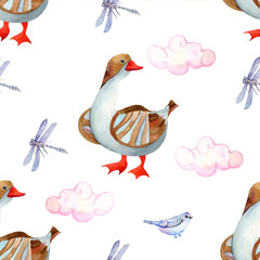 Hand drawn cute farm animals