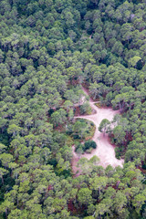 Vue aérienne basin d'Arcachon, en Aquitaine, France