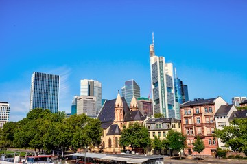 Fototapeta na wymiar View of Frankfurt am Main. Germany.