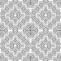 Design seamless monochrome geometric pattern