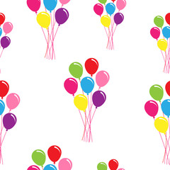 colorful  balloons seamless pattern