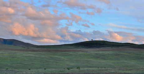 Obraz premium Landscape Nature Travel Blue Sky Mountain Tourism Scenic Peak Sayan Mongolia