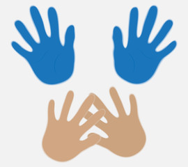 Silhouette symbol of domestic violence. Domestic violence.