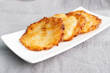 Potato Pancakes, Draniki, Deruny, Potato Latkes or Boxties