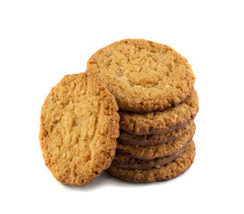 Thin Oatmeal Cookies, Healthy Cereal Crackers with Chocolate