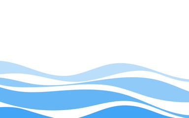 Blue lines wave concept design vector abstract background