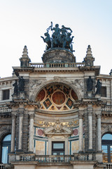 Detailaufnahme der Semperoper in Dresden