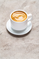 cup of espresso Coffee on conrete background