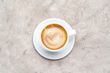 cup of espresso Coffee on conrete background