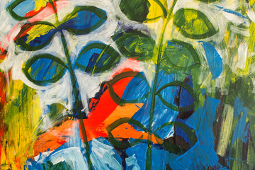 Detail of the Painting as a Background