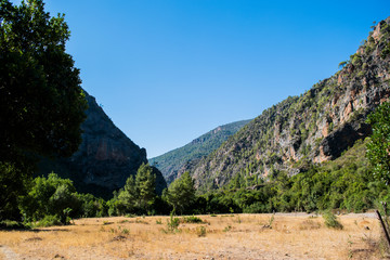 paesaggio di montagna di Akchour in Marocco