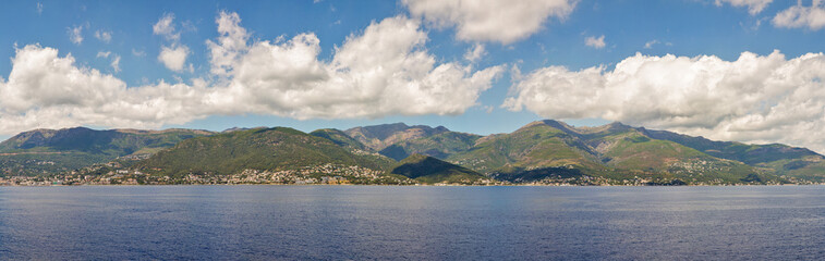 Fototapeta na wymiar Panoramic view of Corsica island, France.