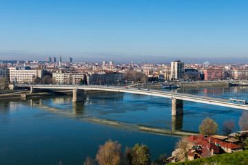 Novi Sad cityscape from Petrovaradin fortress