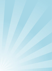 Sunlight vertical background. Powder blue color burst background with white highlight.