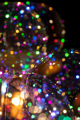 Fototapeta na wymiar Abstract festive colorful blur spots background