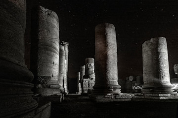 Temple of Artemis night long exposure star shoot