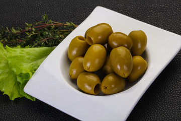 Big green olives