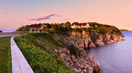 The Keltic Lodge during sunset