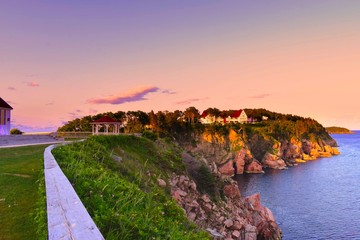 The Keltic Lodge during sunset