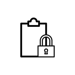 padlock icon trendy