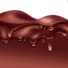 Melting chocolate full screen.