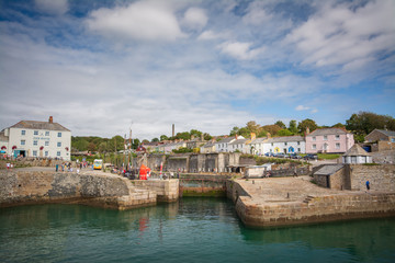 Charlestown Cornwall UK Summer Wide angle Photo