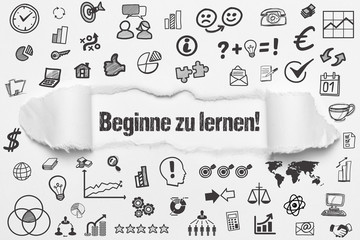 Beginne zu lernen! 
