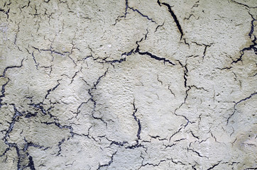 Close up of crackles in a wall