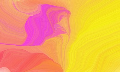 Obraz na płótnie Canvas curved lines abstract wallpaper background with vivid orange, gold and neon fuchsia colors. artwork illustration can be used for canvas, poster, graphic or wallpaper