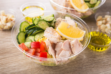 Plastic take away container