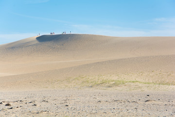 médanos de arena de playa de Valizas, Rocha, Uruguay