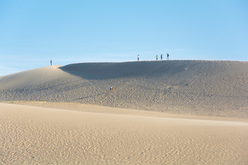 médanos de arena de playa de Valizas, Rocha, Uruguay