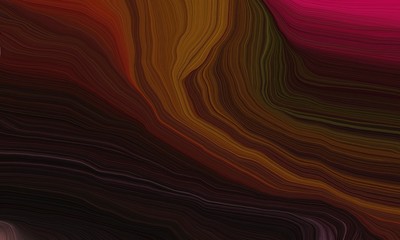 curved lines abstract wallpaper background with very dark pink, chocolate and firebrick colors. artwork illustration can be used for canvas, poster, graphic or wallpaper