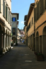 Historical center of the medieval town of Poppi, Tuscany, Italy.