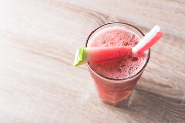 cold summer watermelon smoothie drink