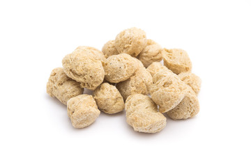 Soya protein chunks isolated