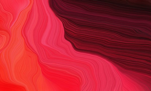 curved lines waves with very dark pink, crimson and dark pink colors. modern illustration can be used for canvas, poster, graphic or wallpaper