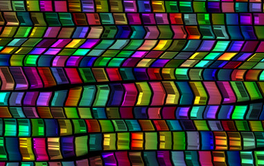 colored art shiny tiles blocks 