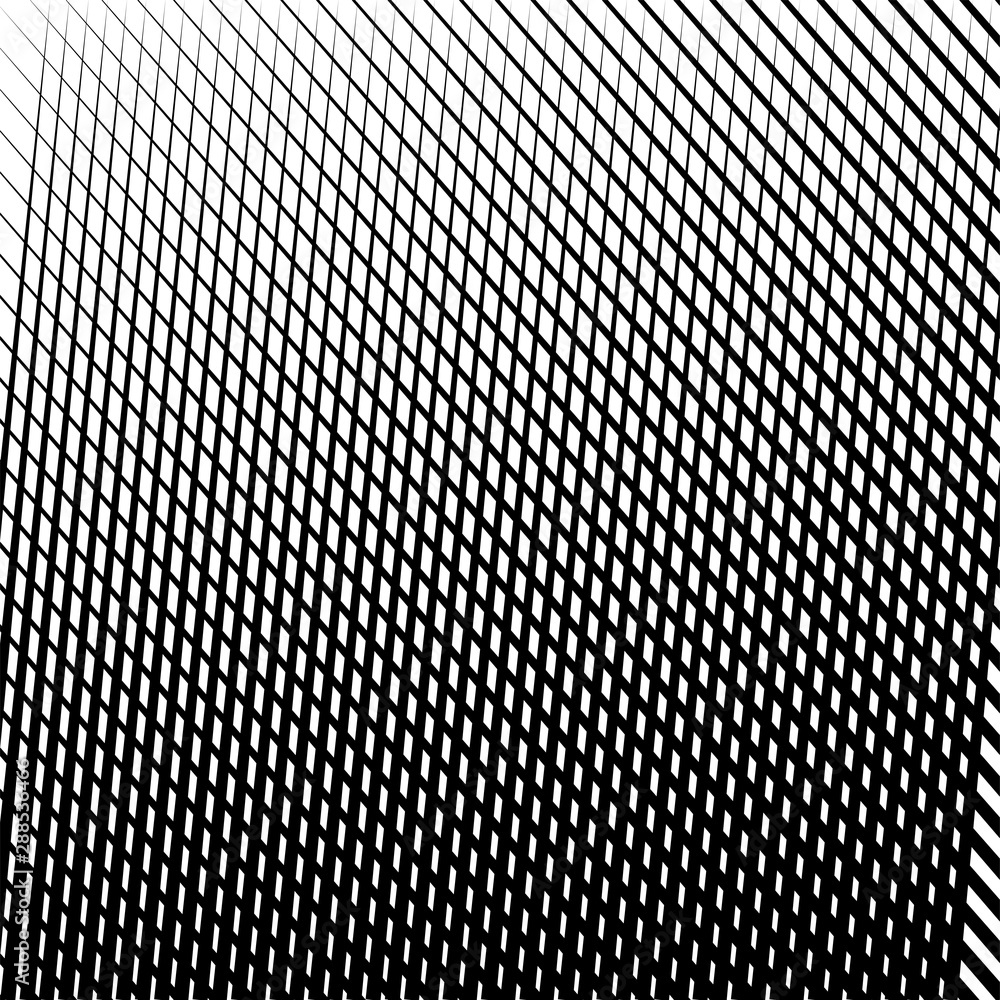 Poster Wavy, waving, zigzag lines crosshatch grid, mesh pattern. Abstract curvy criss-cross lines texture. Tangle wrinkle stripes. Diagonal, oblique strips with rumple, frizzle, crimp distort