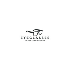 Eyeglasses logo design - modern simple and clean logo eye glass