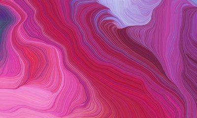 curved lines artwork with moderate pink, firebrick and pastel violet colors. abstract dynamic wallpaper background and creative drawing design. illustration art