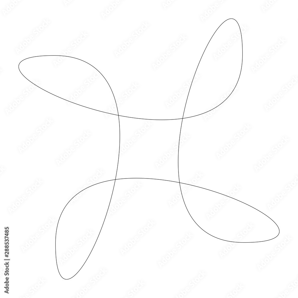 Poster circular geometric design element(s) with editable lines (outline is not expanded). abstract radial 