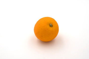Fresh whole orange fruit healthy isolated on white background