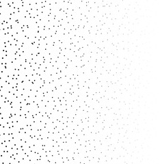 Obraz premium Random dots, random circles pattern, background. Noise halftone. Dispersion, scatter dotted half-tone pointillist design. Noisy particles speckle texture. Abstract geometric circles illustration
