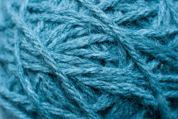 ball of threads, closeup