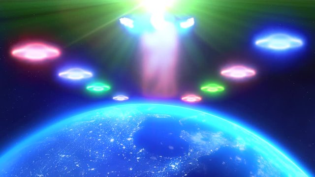 The return of Jesus Christ to earth with UFOs