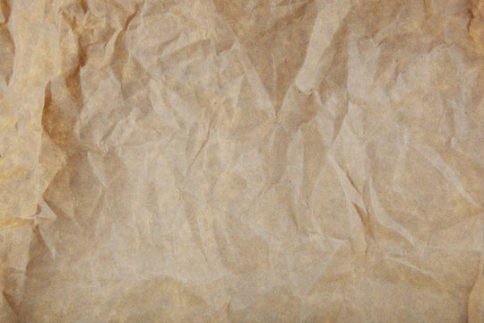 Close-Up Of Old Brown Paper Texture Background.