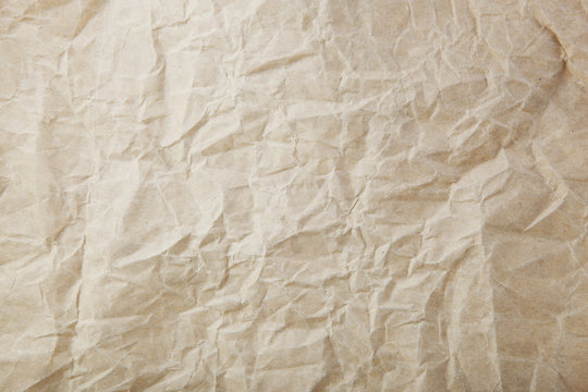 Close-Up Of Old Brown Paper Texture Background