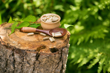 Medicine treatment herbal pills capsule