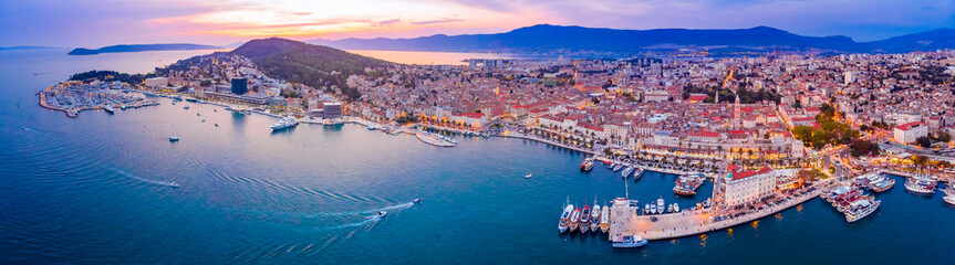 Aerial view of Split in Croatia